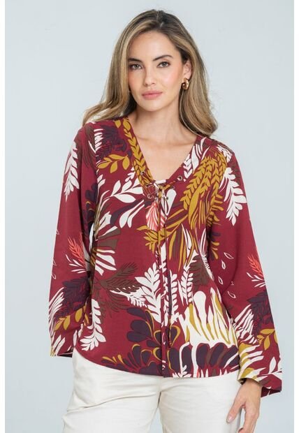 Blusa Mila Rojo Ragged Pf11113048