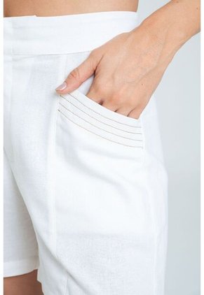 Short Pespuntes Alrut Blanco Ragged Pf11340165