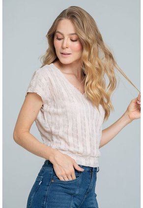 Blusa Hampton Beige Ragged Pf11121173