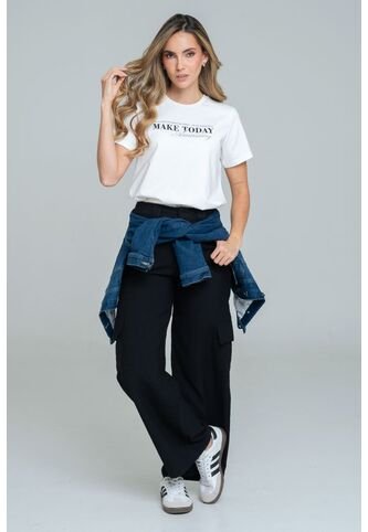 Pantalon Cargo Perlha Negro Ragged Pf11310862 Ragged