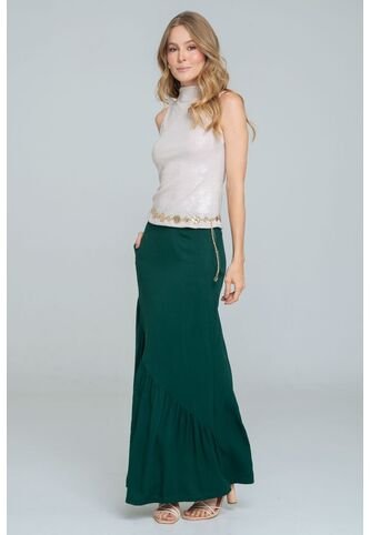 Falda Larga Ashk Verde Ragged Pf11320519 Ragged