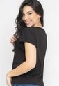 Camiseta Escote Pico Negro Ragged Pf51120611 de Ragged