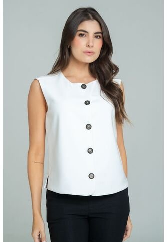 Chaleco Apodel Blanco Ragged Pf11150055 Ragged