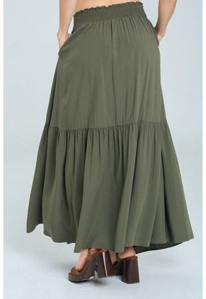 Falda Larga Anessa Verde Ragged Pf11320521