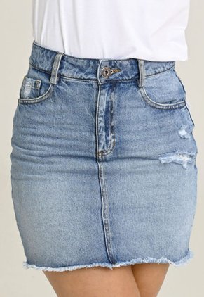 Falda Corta Twister Azul Ragged Pf51320076