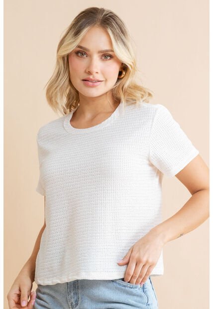 Camiseta Camila Blanco Ragged Pf31122335
