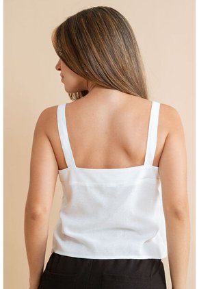 Blusa Lino Mali Blanco Ragged Pf31113450