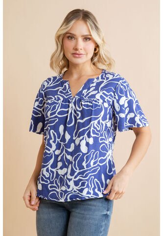Blusa Abigail Azul Ragged Pf31113513 Ragged