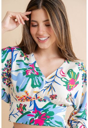 Blusa Kherra Blanco Ragged Pf31113492