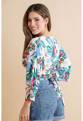 Blusa Kherra Blanco Ragged Pf31113492