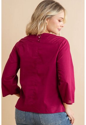 Blusa Blazhars Rojo Ragged Pf31113524