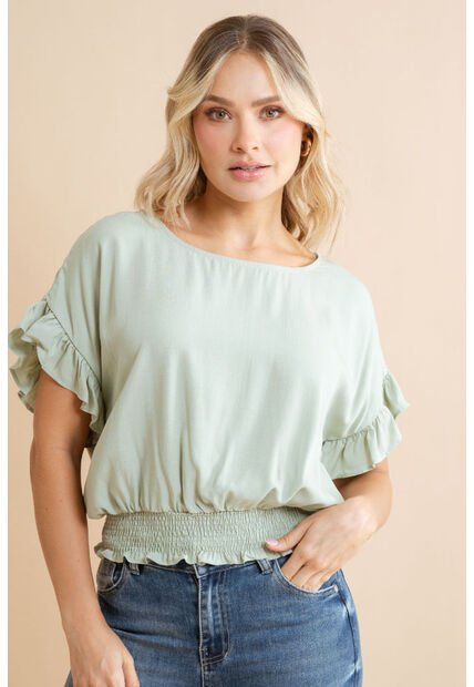 Blusa Nascar Verde Ragged Pf31113558