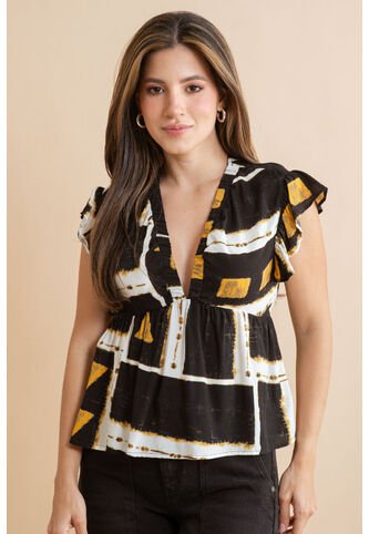 Blusa Slenna Negro Ragged Pf31113553 Ragged