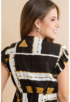 Blusa Slenna Negro Ragged Pf31113553