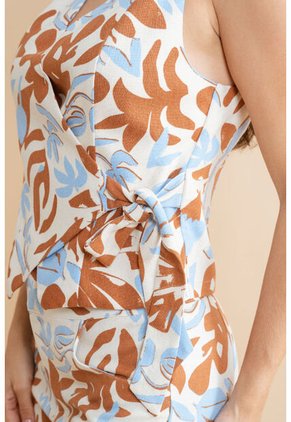 Chaleco Nhissa Azul Ragged Pf31150025