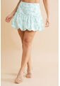 Mini Falda Globo Verde Ragged Pf31320357 de Ragged