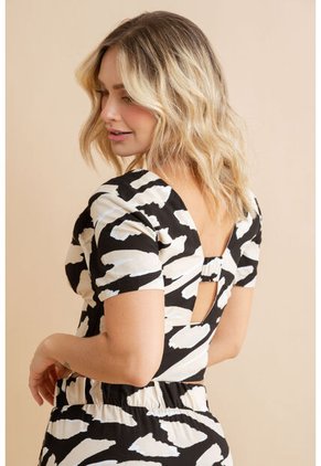 Blusa Kamali Negro Ragged Pf31113515