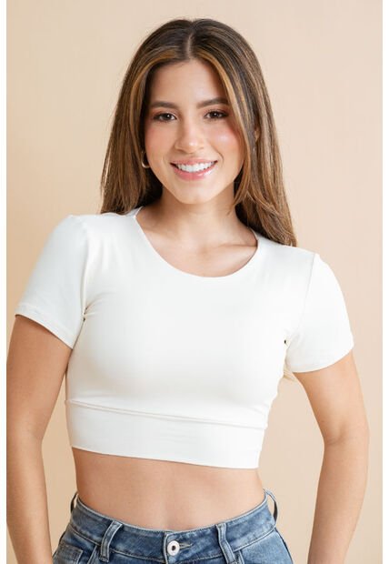 Crop Top Irhiza Blanco Ragged Pf31122321