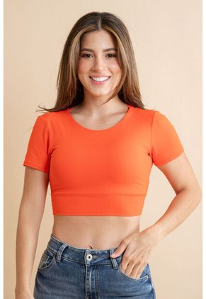 Crop Top Irhiza Naranja Ragged Pf31122321