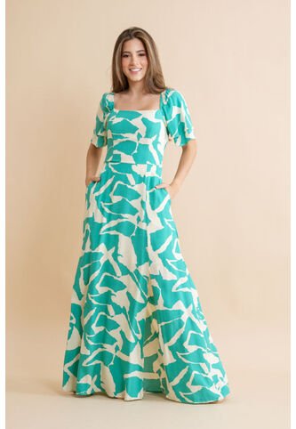 Vestido Jesse Verde Ragged Pf31511498 Ragged