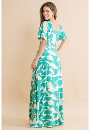 Vestido Jesse Verde Ragged Pf31511498