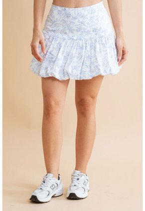 Mini Falda Globo Azul Ragged Pf31320357