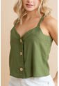Blusa Lino Mali Verde Ragged Pf31113450 de Ragged