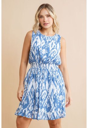 Vestido Julia Azul Ragged Pf31511494