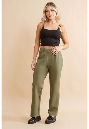 Pantalon Attico Verde Ragged Pf31310754
