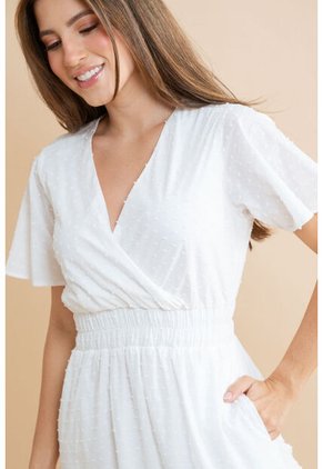 Vestido Largo Shailene Blanco Ragged Pf31511502