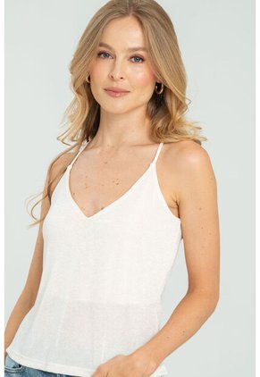 Top Tiras Malibu Blanco Ragged Pf17120047