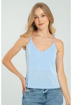 Top Tiras Malibu Azul Ragged Pf17120047