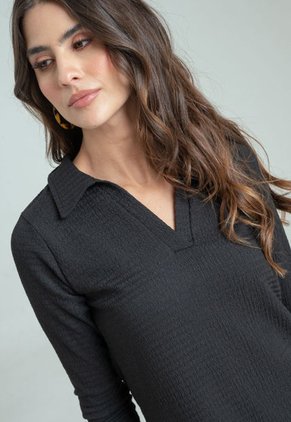 Vestido Zimer Negro Ragged Pf11511280