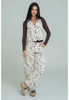 Chaleco Flora Blanco Ragged Pf21150009