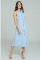 Vestido Midi Nhiya Azul Ragged Pf11511480 de Ragged