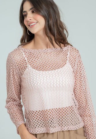 Blusa Malla Rosa Ragged Pf12110799 Ragged