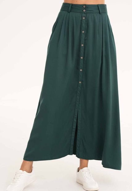 Falda Praga Verde Ragged Pf11320445