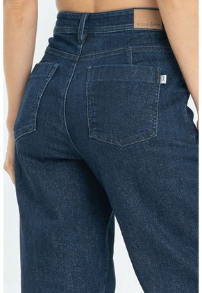 Jeans Lurex Blue Azul Ragged Pf21350042