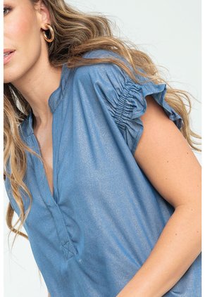 Blusa Radiant Azul Ragged Pf21110011