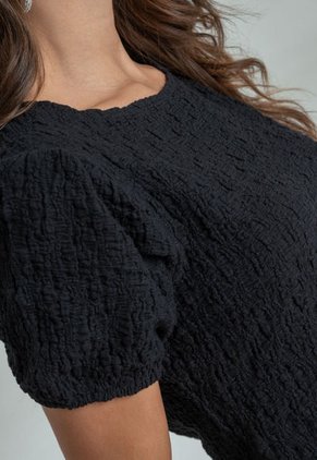 Blusa Magliace Negro Ragged Pf12110800