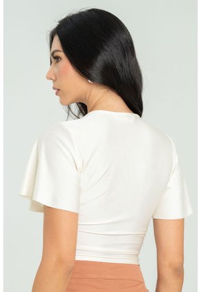 Top Amelia Blanco Ragged Pf11121145