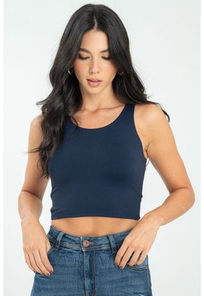 Crop Top Leanha Azul Ragged Pf13120787