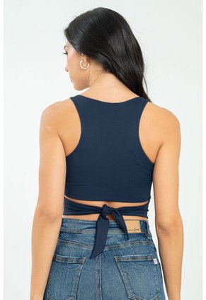 Crop Top Leanha Azul Ragged Pf13120787