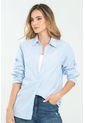 Camisa Oversize Rayas Azul Ragged Pf11112865 de Ragged