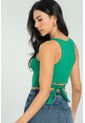 Crop Top Leanha Verde Ragged Pf13120787 de Ragged