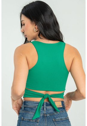 Crop Top Leanha Verde Ragged Pf13120787