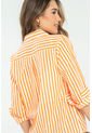 Camisa Boyfriend Rayas Naranja Ragged Pf11112919 de Ragged