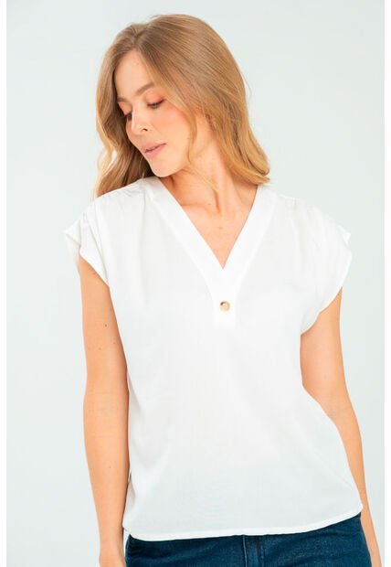 Blusa Ete Blanco Ragged Pf11113016
