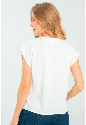 Blusa Ete Blanco Ragged Pf11113016