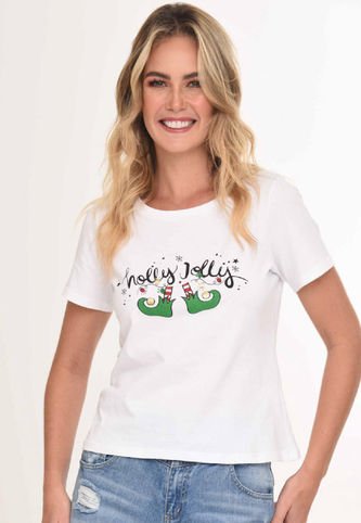 Camiseta Navidad Blanco Ragged Pf51120641 Ragged